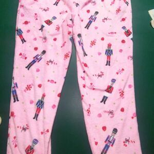 Plush Fleece Pink Nutcracker Sleep Pants with Cuffs - Women's 3X - New